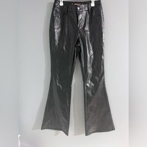 ( Size 3/4 ) Dollhouse leather high rise flare jeans